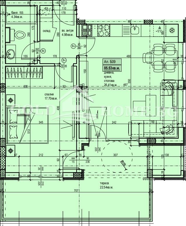 Продава 2-СТАЕН, гр. Пловдив, Христо Смирненски, снимка 9 - Апартаменти - 54200886