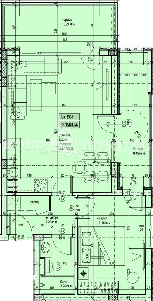 Продава 2-СТАЕН, гр. Пловдив, Христо Смирненски, снимка 7 - Апартаменти - 54200886