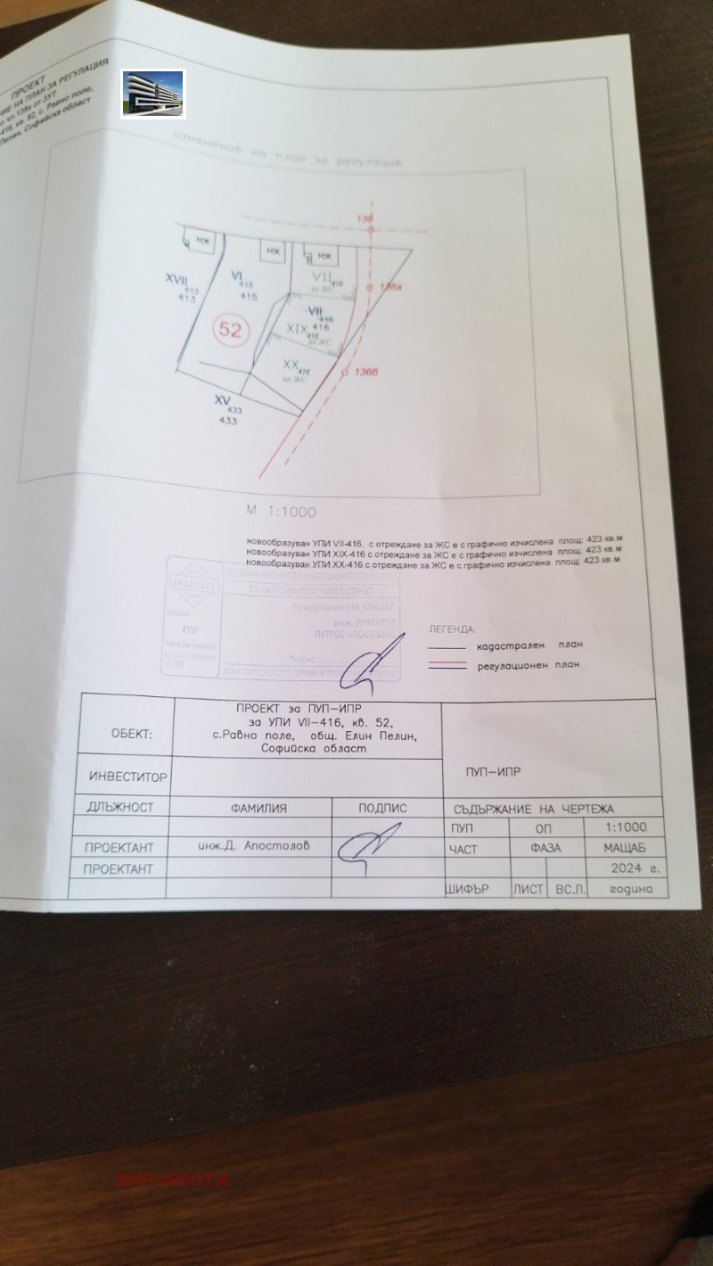 Продава ПАРЦЕЛ, с. Равно поле, област София област, снимка 2 - Парцели - 47525670