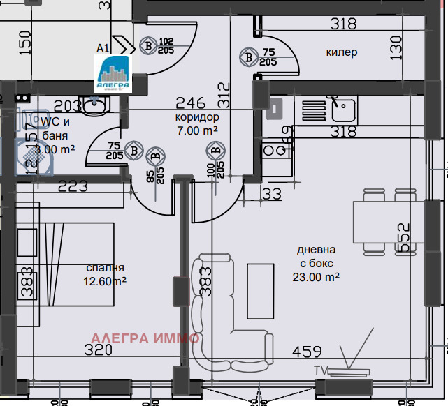 Na sprzedaż  1 sypialnia Plowdiw , Ostromila , 66 mkw | 91468535 - obraz [2]