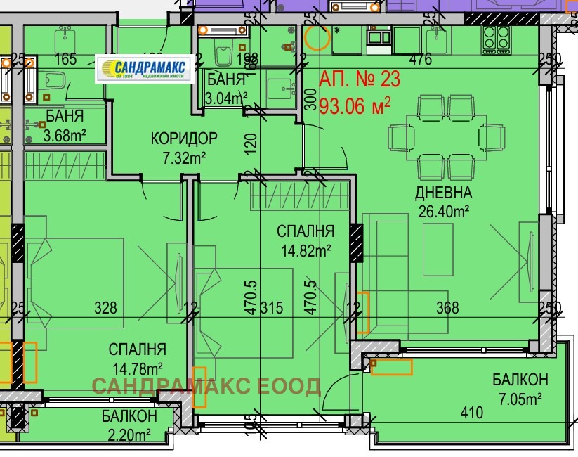 Продава 3-СТАЕН, гр. София, Манастирски ливади, снимка 5 - Апартаменти - 53614379