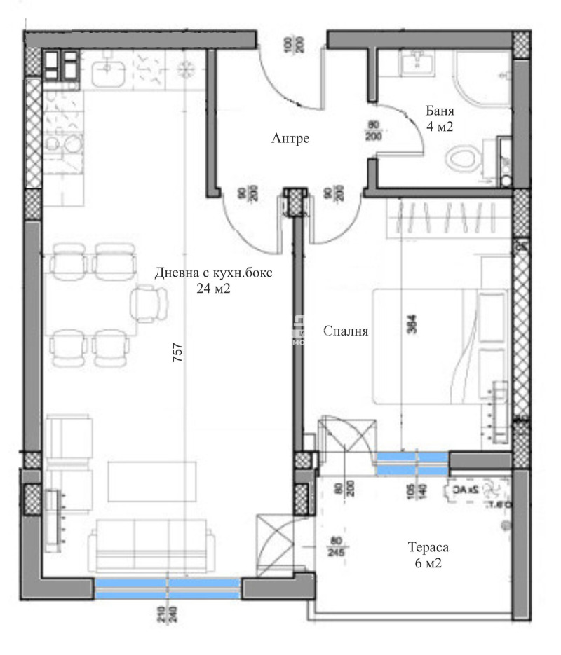 Na prodej  1 ložnice Plovdiv , Vastaničeski , 70 m2 | 18246127 - obraz [2]