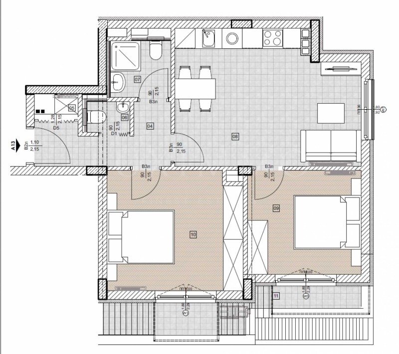 Продава 3-СТАЕН, гр. София, Стрелбище, снимка 3 - Апартаменти - 53379774