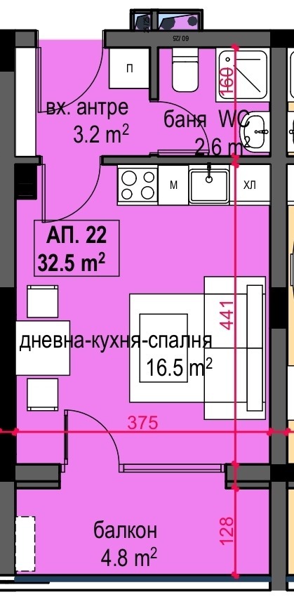 De vânzare  Studio regiunea Burgas , Primorsco , 41 mp | 78627357 - imagine [12]