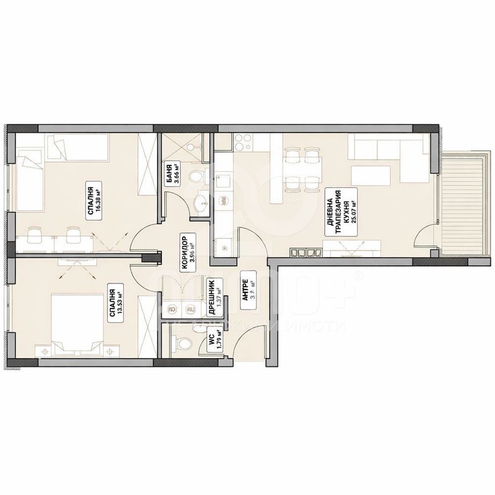 Продава 3-СТАЕН, гр. София, Младост 4, снимка 10 - Апартаменти - 54211974
