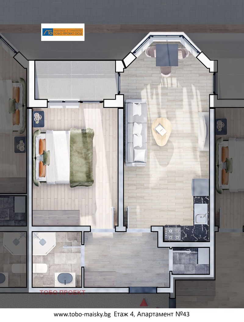 Продава 2-СТАЕН в град София, Люлин 10 - 81 кв.м / 140 975 € » 275 723.13 лв., ТОБО ПРОЕКТ