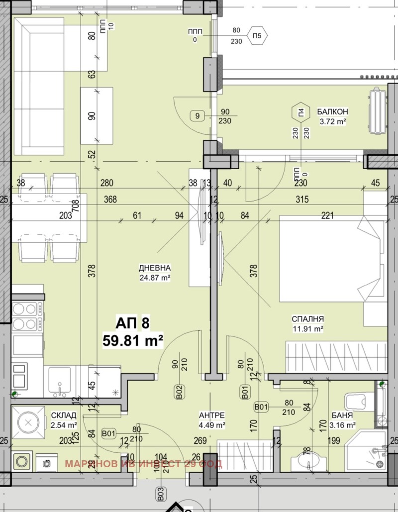 Продава 2-СТАЕН, гр. София, Кръстова вада, снимка 4 - Апартаменти - 52224494