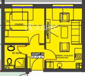 1 slaapkamer Bratja Miladinovi, Burgas