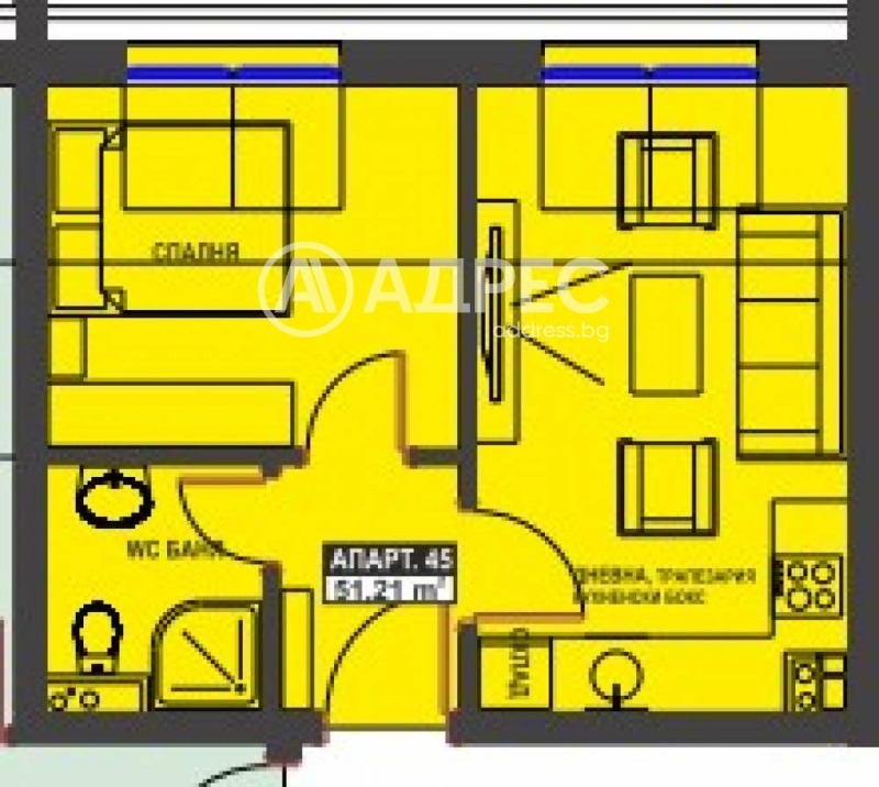 Продава 2-СТАЕН, град Бургас, Братя Миладинови • 97299 € / 190300.30 лв. • 52191906 1