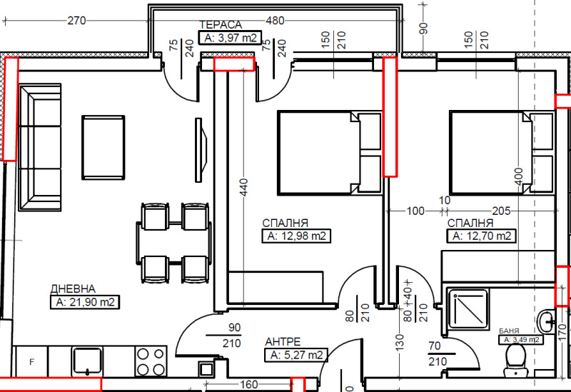 Satılık  2 yatak odası Blagoevgrad , Elenovo 1 , 80 metrekare | 32492041