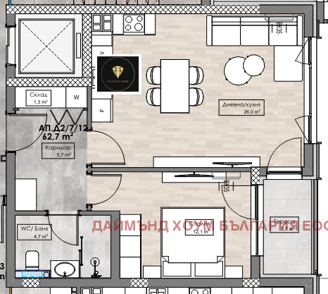 Продава 2-СТАЕН, гр. Пловдив, Кършияка, снимка 2 - Aпартаменти - 48115051