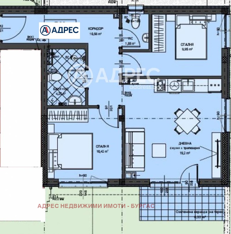 Продаја  2 спаваће собе регион Бургас , Созопол , 95 м2 | 53363393 - слика [4]