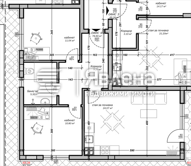 À vendre  Bureau Varna , Mladost 2 , 90 m² | 26199599 - image [7]