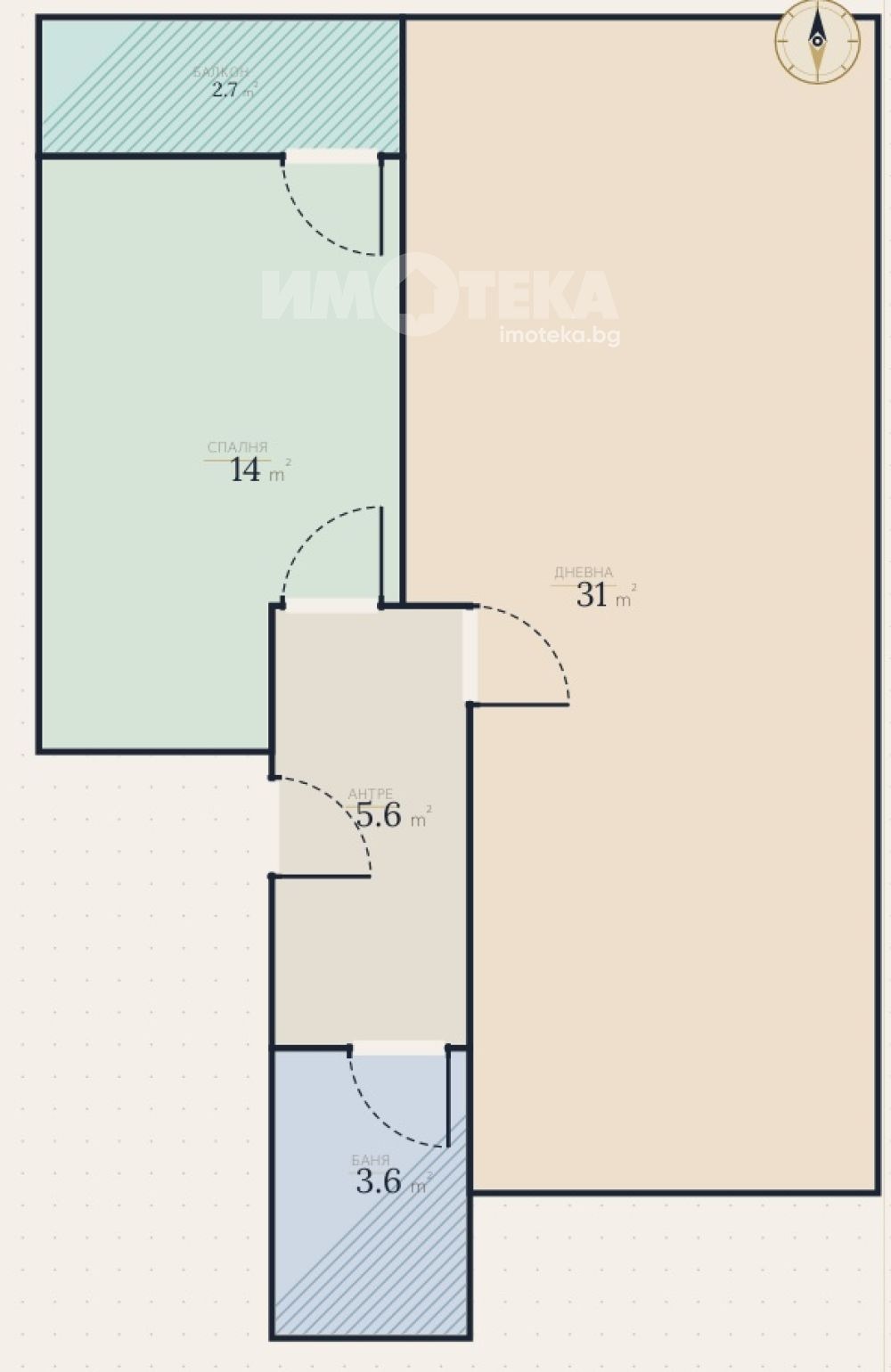 Продава 2-СТАЕН, гр. София, Люлин 7, снимка 4 - Апартаменти - 54649852