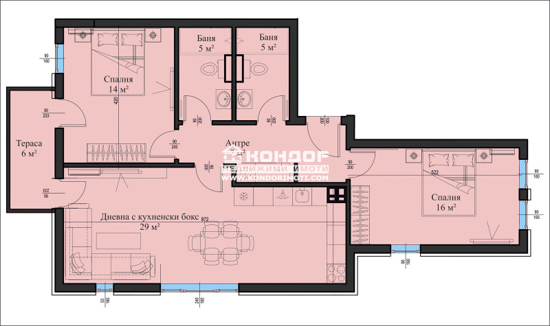 На продаж  2 спальні Пловдив , Христо Смирненски , 115 кв.м | 28398317 - зображення [5]