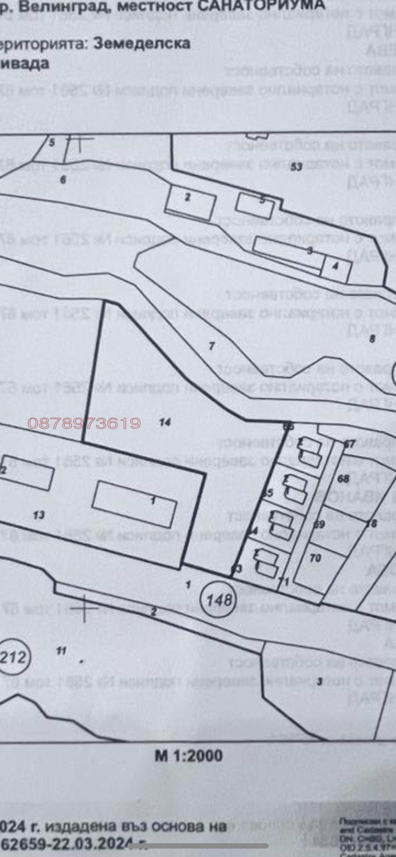 Продава ПАРЦЕЛ, гр. Велинград, област Пазарджик, снимка 2 - Парцели - 52783238