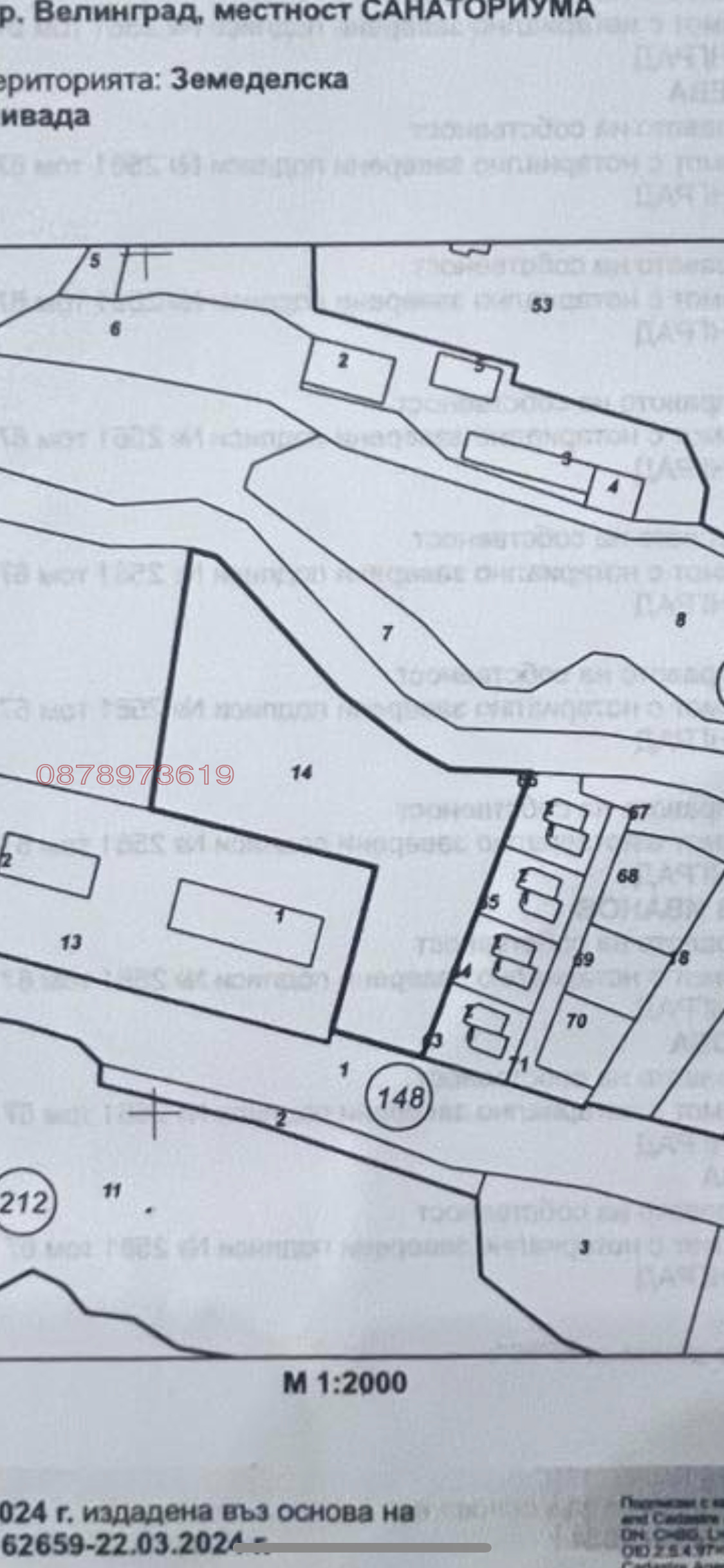 Продава ПАРЦЕЛ, гр. Велинград, област Пазарджик, снимка 2 - Парцели - 53942230
