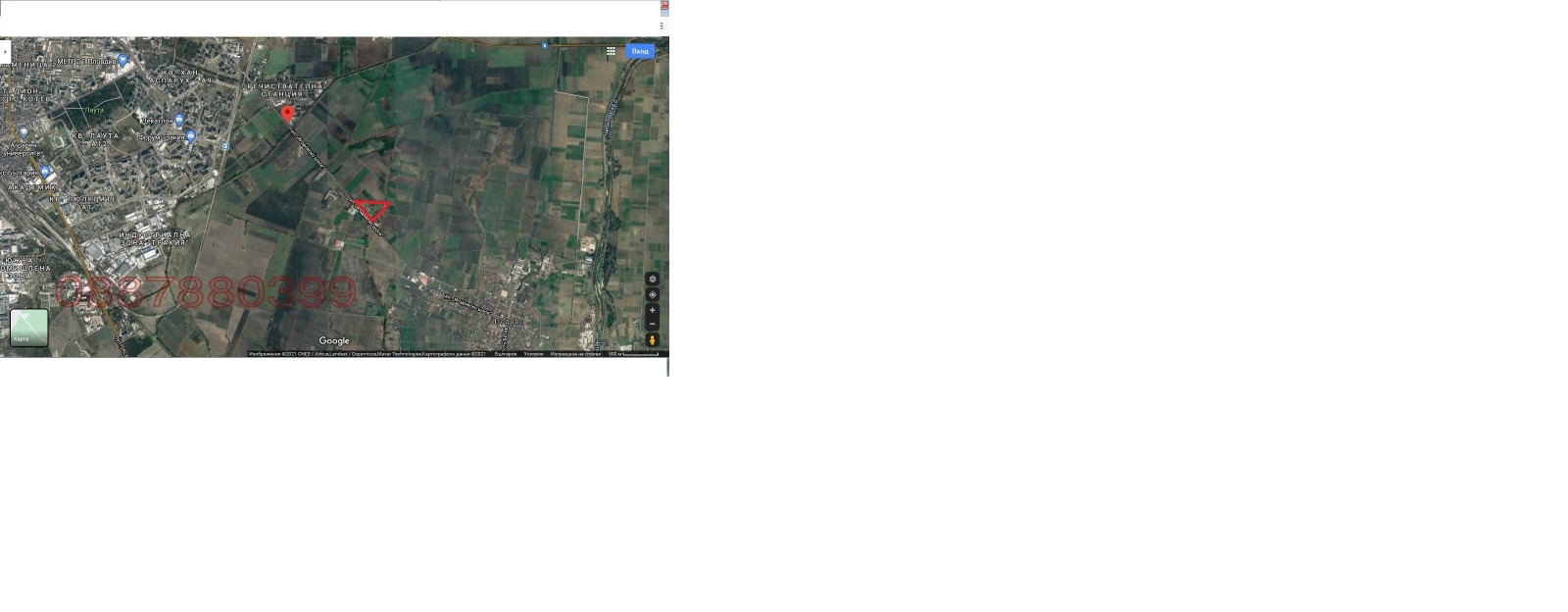 Продава ПАРЦЕЛ, с. Ягодово, област Пловдив, снимка 3 - Парцели - 53769822