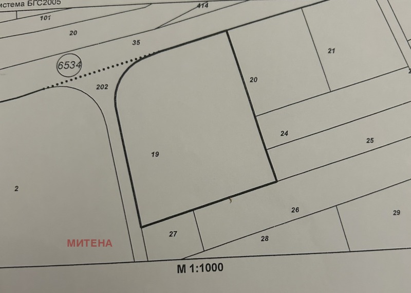 Продава ПАРЦЕЛ в град София, с. Герман - 2251 кв.м / 450 000 € » 880 123.50 лв., МИТЕНА