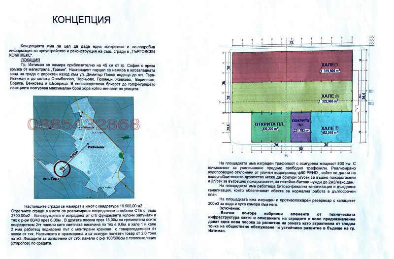 Продава  Пром. помещение област София , гр. Ихтиман , 24000 кв.м | 31311126 - изображение [2]