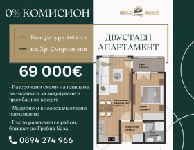1 спальня Христо Смирненски, Пловдив