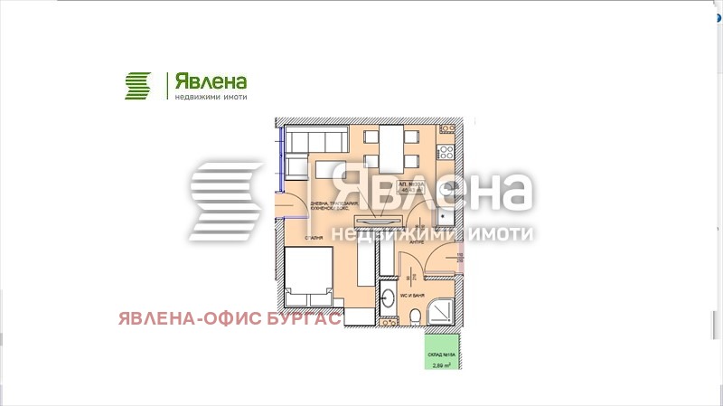 Na sprzedaż  Studio region Burgas , Pomorie , 55 mkw | 79934162 - obraz [5]