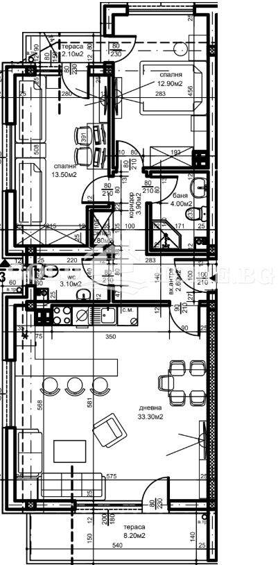 Продава 3-СТАЕН, гр. Пловдив, Беломорски, снимка 8 - Aпартаменти - 48889471