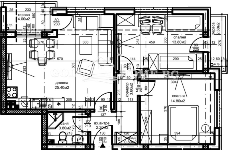 Продава 3-СТАЕН, гр. Пловдив, Беломорски, снимка 3 - Aпартаменти - 48889471