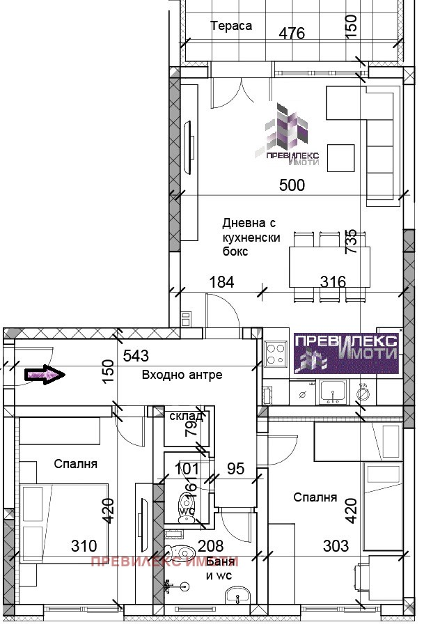Продава 3-СТАЕН, гр. Пловдив, Южен, снимка 12 - Апартаменти - 56685836