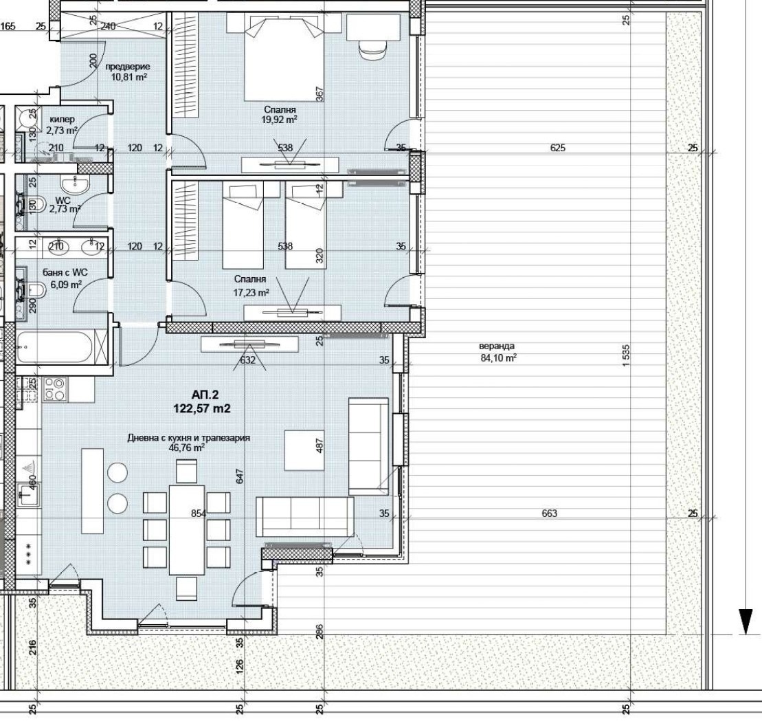 Продава 3-СТАЕН, гр. София, ПЗ Хладилника, снимка 2 - Апартаменти - 43126286