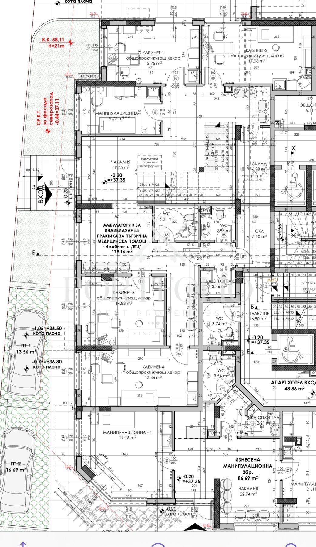 Продава ОФИС, гр. Бургас, Славейков, снимка 2 - Офиси - 54785179