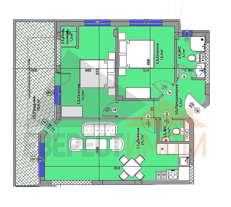 Продава  3-стаен град Пловдив , Въстанически , Остромила, 105 кв.м | 13284231 - изображение [2]