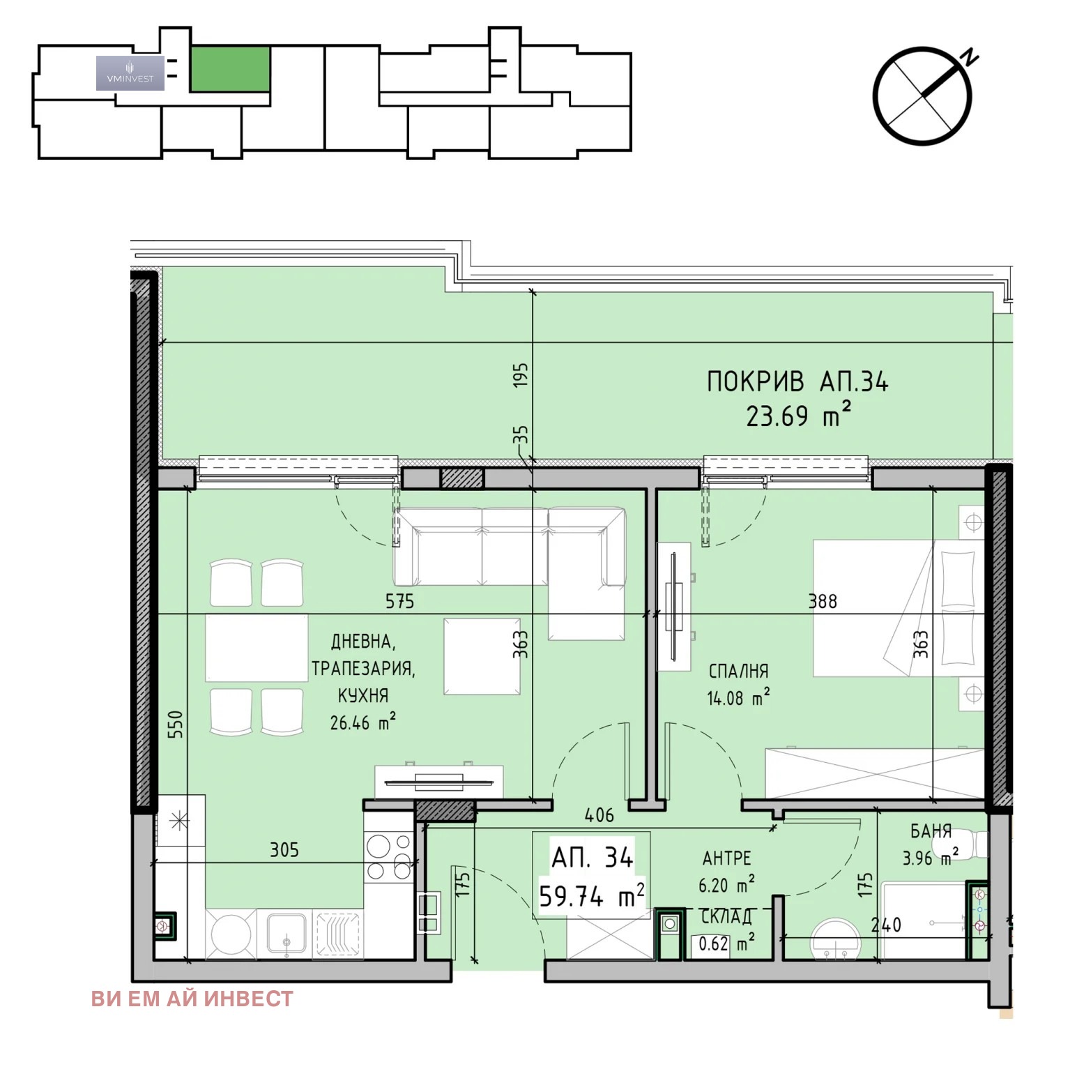 Продава 2-СТАЕН, гр. София, Малинова долина, снимка 5 - Апартаменти - 55097232