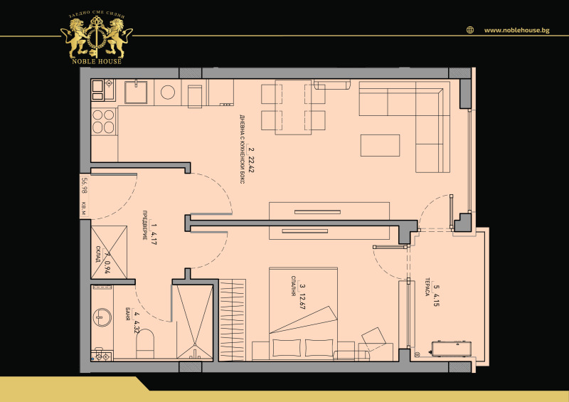 Продава 2-СТАЕН, гр. София, Малинова долина, снимка 4 - Aпартаменти - 47795455