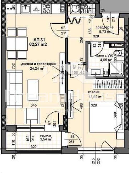 Продава 2-СТАЕН, гр. Пловдив, Тракия, снимка 11 - Апартаменти - 56477240