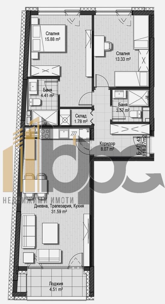 Продава  3-стаен град София , Кръстова вада , 118 кв.м | 97480571 - изображение [2]