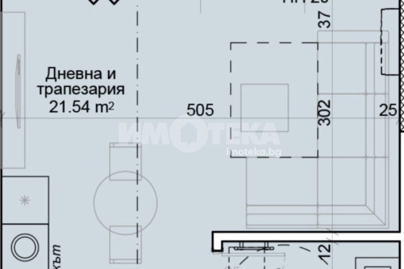 De vânzare  Studio Plovdiv , Belomorsci , 44 mp | 54189442 - imagine [8]