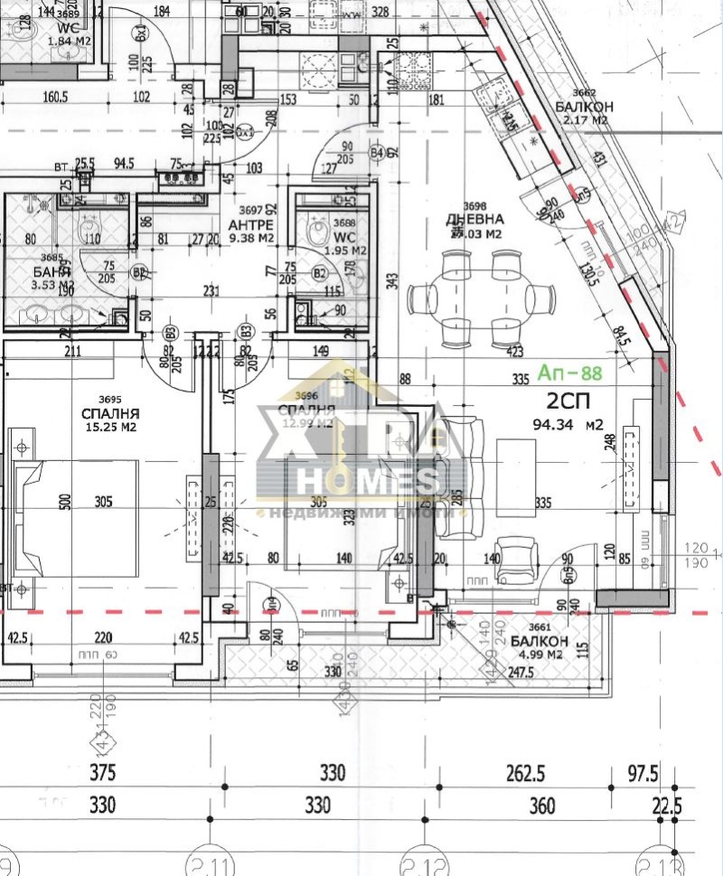 Продава 3-СТАЕН, гр. София, Полигона, снимка 10 - Aпартаменти - 48057311