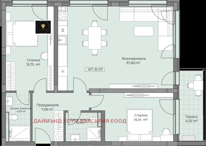 Продава 3-СТАЕН, гр. Пловдив, Остромила, снимка 2 - Aпартаменти - 48278187