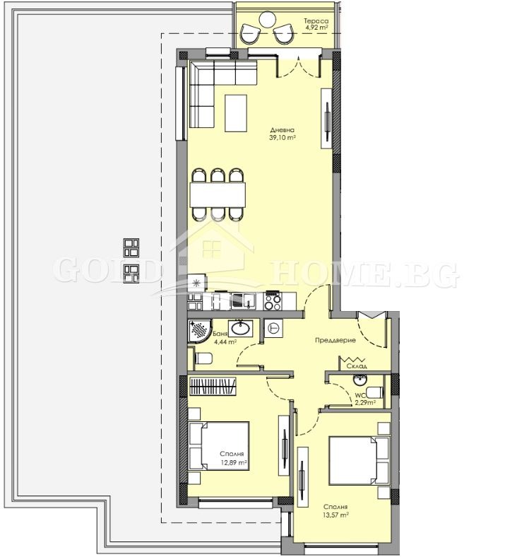 Продается  2 спальни Пловдив , Христо Смирненски , 85 кв.м | 61226350 - изображение [9]