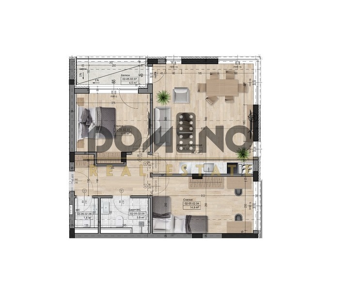 Zu verkaufen  2 Schlafzimmer Sofia , Owtscha kupel , 109 qm | 34547057 - Bild [3]