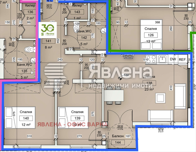 Продава 3-СТАЕН, гр. Варна, Виница, снимка 2 - Апартаменти - 54784868