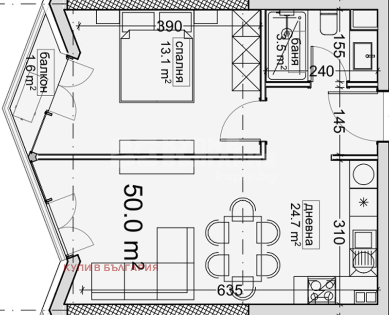 For Sale  1 bedroom Varna , Vladislav Varnenchik 1 , 59 sq.m | 31156203 - image [5]