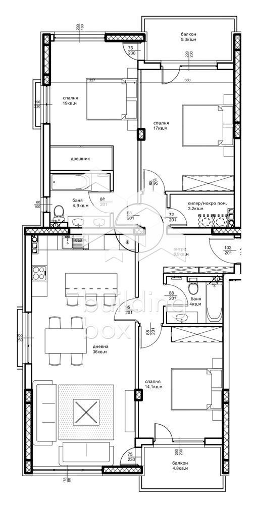 Продава 4-СТАЕН, гр. Пловдив, Остромила, снимка 8 - Апартаменти - 54066108