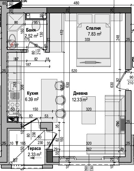 Продава  1-стаен област Бургас , гр. Созопол , 44 кв.м | 82264705