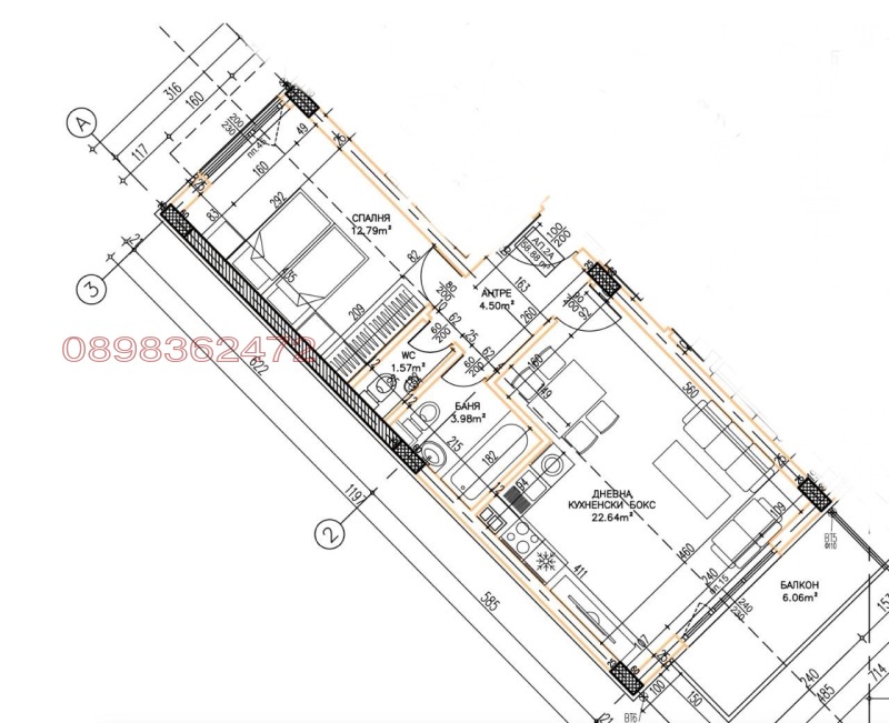 De vânzare  1 dormitor Sofia , Țentâr , 72 mp | 66409283 - imagine [14]