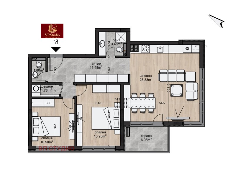 Продава 3-СТАЕН, гр. София, Овча купел, снимка 7 - Апартаменти - 53519005