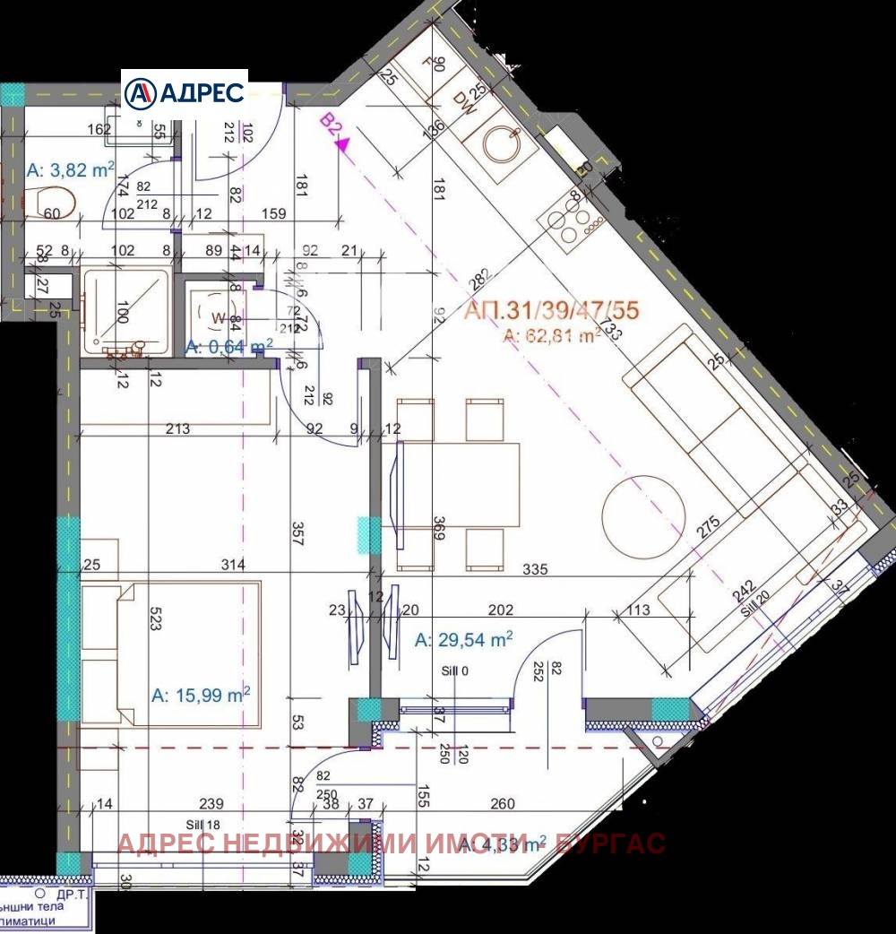 Продава 2-СТАЕН, гр. Бургас, Братя Миладинови, снимка 2 - Апартаменти - 54029577