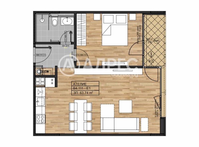 À venda  1 quarto Sofia , Boiana , 76 m² | 63917116 - imagem [4]