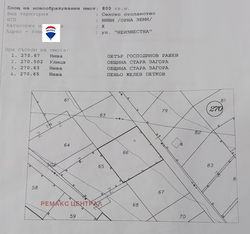 Продава ПАРЦЕЛ, с. Остра могила, област Стара Загора, снимка 2 - Парцели - 48643100